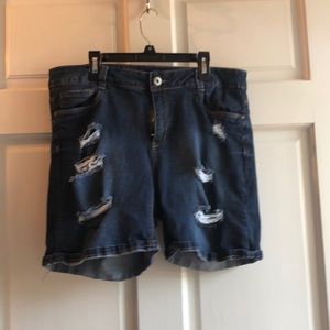 Blue jeans shorts